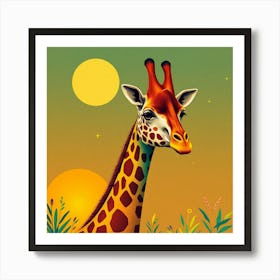 Giraffe 8 Art Print