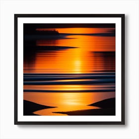 Sunset At The Beach Art Print