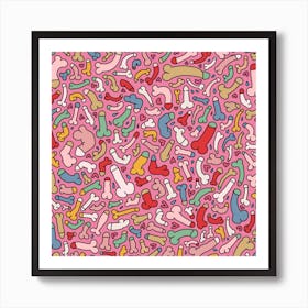 Penis pink Art Print