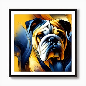 English Bulldog 01 Art Print