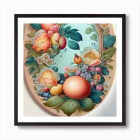 Fruit And Flowers Art Print