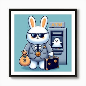 Atm Bunny 1 Art Print