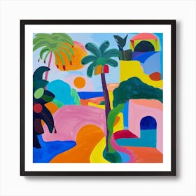 Abstract Travel Collection Tulum Mexico 1 Art Print