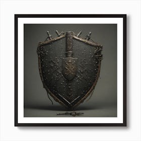 Shield Of The Gods Art Print