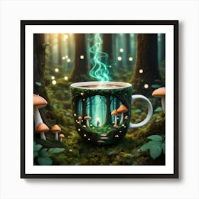 Coffee In The Forest 10 Art Print