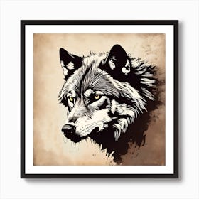 Wolf Head 1 Art Print