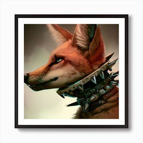 Fox With Spikes 1 Art Print