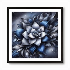 Blue Flower Art Print