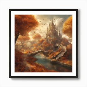 Castle In The Autumn Art Art Print