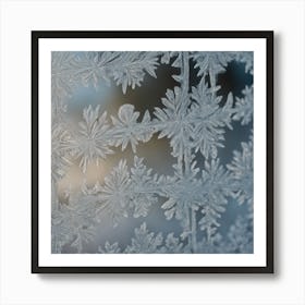 Frost On Window Art Print