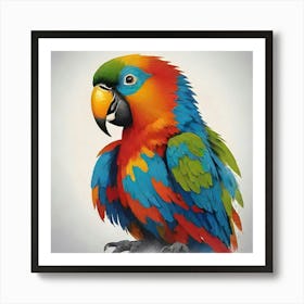 Colorful Parrot 4 Art Print