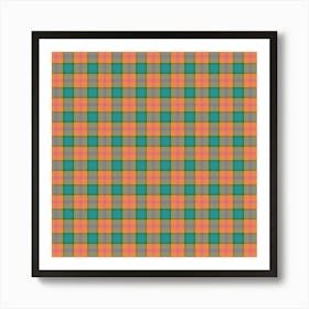 Plaid Fabric 40 Art Print