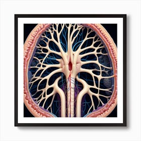 Anatomy Of The Human Brain 9 Art Print