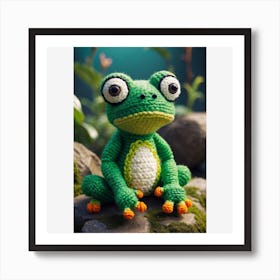 Frog staring at you Art Print