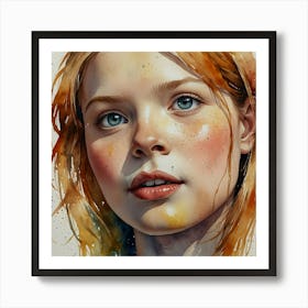 Portrait Of A Girl 3 Art Print