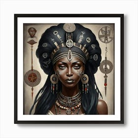 Afro-American Woman Art Print