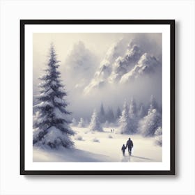 Winter Landscape Art Print