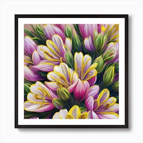 Alstroemeria Flowers 37 Art Print