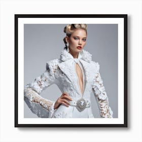 White Wedding Dress 7 Art Print
