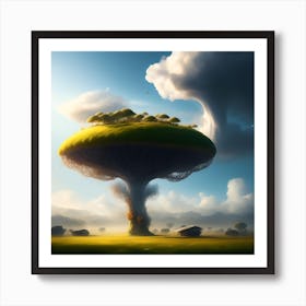 Mushroom In The Sky Art Print