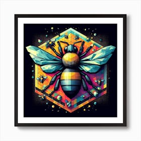 Geometric Bee Affiche