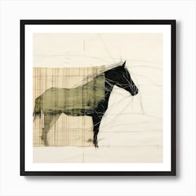 Abstract Equines Collection 28 Art Print