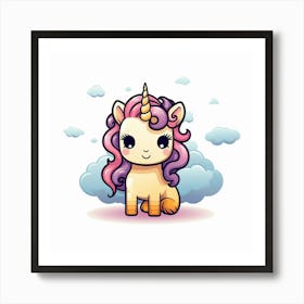 Cute Unicorn 257 Art Print