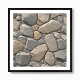 Stone Wall 49 Art Print