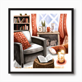 Cozy Living Room Art Print