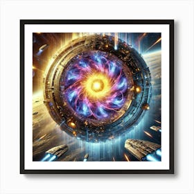 Void Conflux Array Energy Storage Art Print