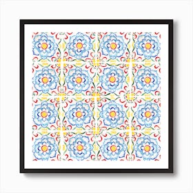 Vintage Tile No2 Art Print