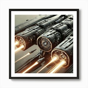 Solar Fang Rapid Fire Cannons Focused Converted Art Print