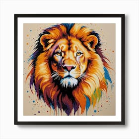 Lion Painting 1 Art Print