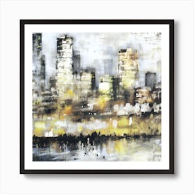 Abstract Cityscape Abstract Painting Art Print