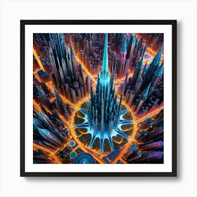 Futuristic City Art Print