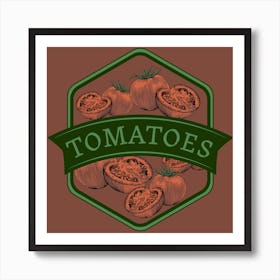 Tomato Vintage Label Art Print
