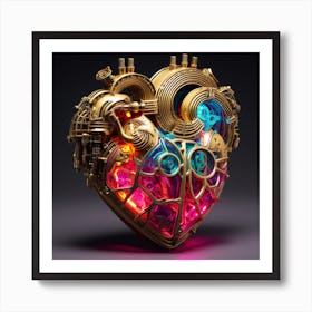 Steampunk Heart Art Print