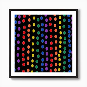 Rainbow Dots Art Print