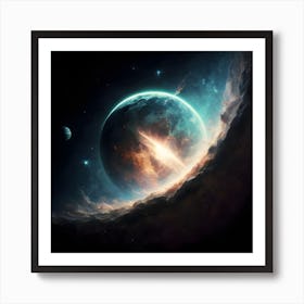 Space Wallpaper Art Print