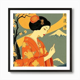 Geisha 21 Art Print