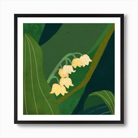 Lily Of The Valley Square Art Print