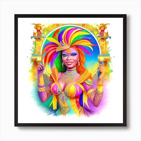 Carnival Queen Art Print