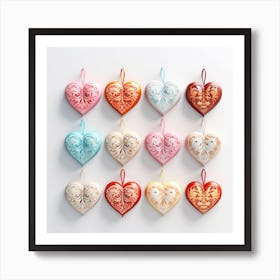 Soft Hearts Art Print