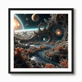 In The Middle Of A Fractal Universe 14 Art Print