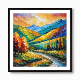 Landscape Painting 164 Art Print