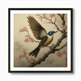 Asian Bird Art Print