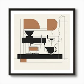 Creatai 24830 A Line Art Poster For International Espresso Da 81597c20 A83a 44e5 911f Dc5443c6ff51 0 Poster