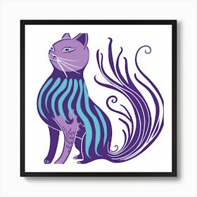 Horoscope Cat Art Print