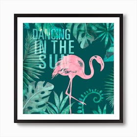 Flamingo Jungle Art Print