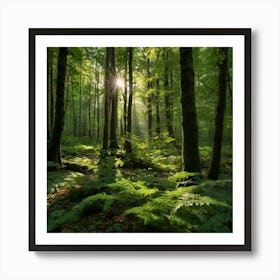 Default Enchanted Forest A Mesmerizing Photograph Revealing T 1 Art Print